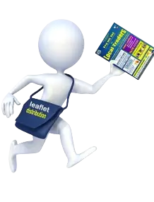 Illustration of leaflet distribution service in Rhondda Valleys